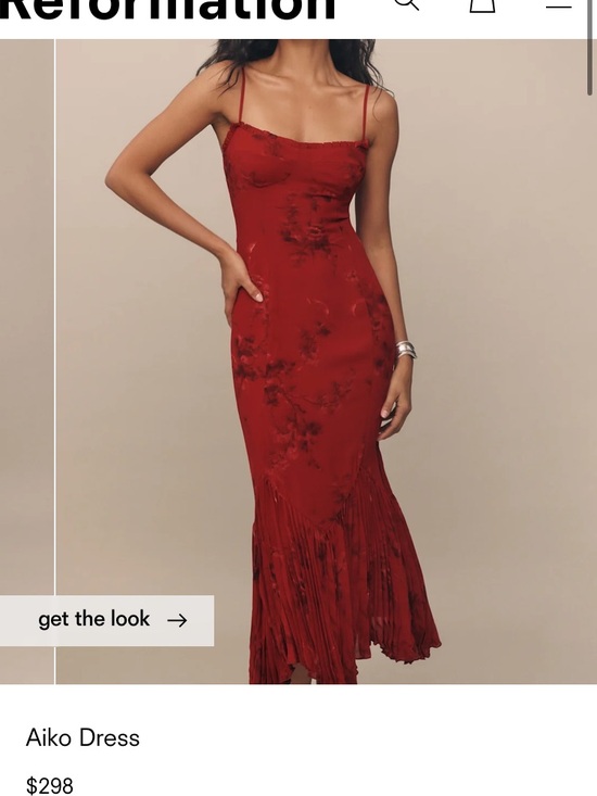 Reformation Dresses & Skirts - Reformation Aiko Maxi Dress in Deep Red with Fringe